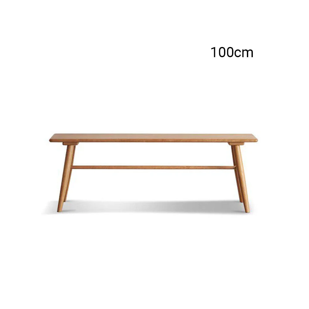 Acuto Natural Solid Cherry Dining Bench - Image 9