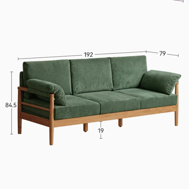 Akita Solid Rubber Wood Sofa - Image 7