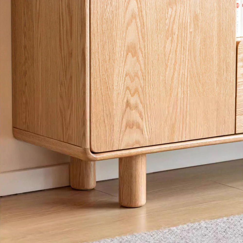 Alia Natural Solid Oak Tall Entertainment Unit - Image 8