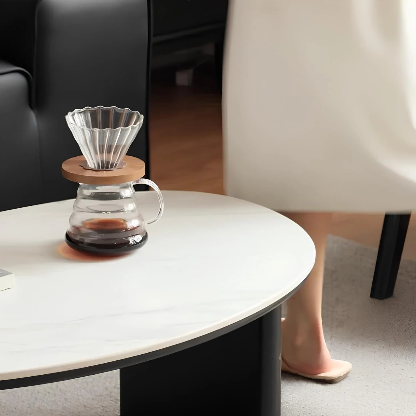 Alla Solid Oak Coffee Table Set - Image 4