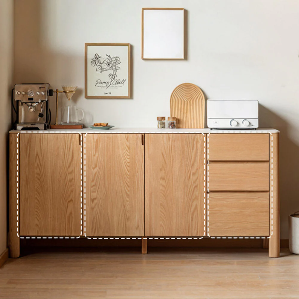 Alvito Natural Solid Oak Sideboard - Image 3