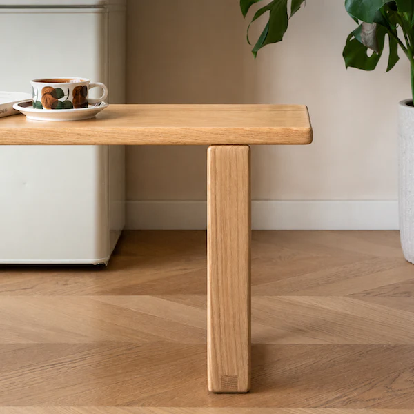 Ancona Natural Solid Oak Dining Bench - Image 8
