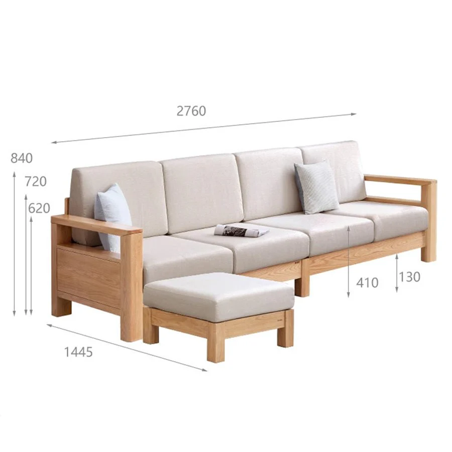 Andenes Natural Solid Oak Sofa - Image 13