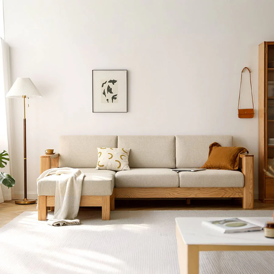 Andenes Natural Solid Oak Sofa - Image 2