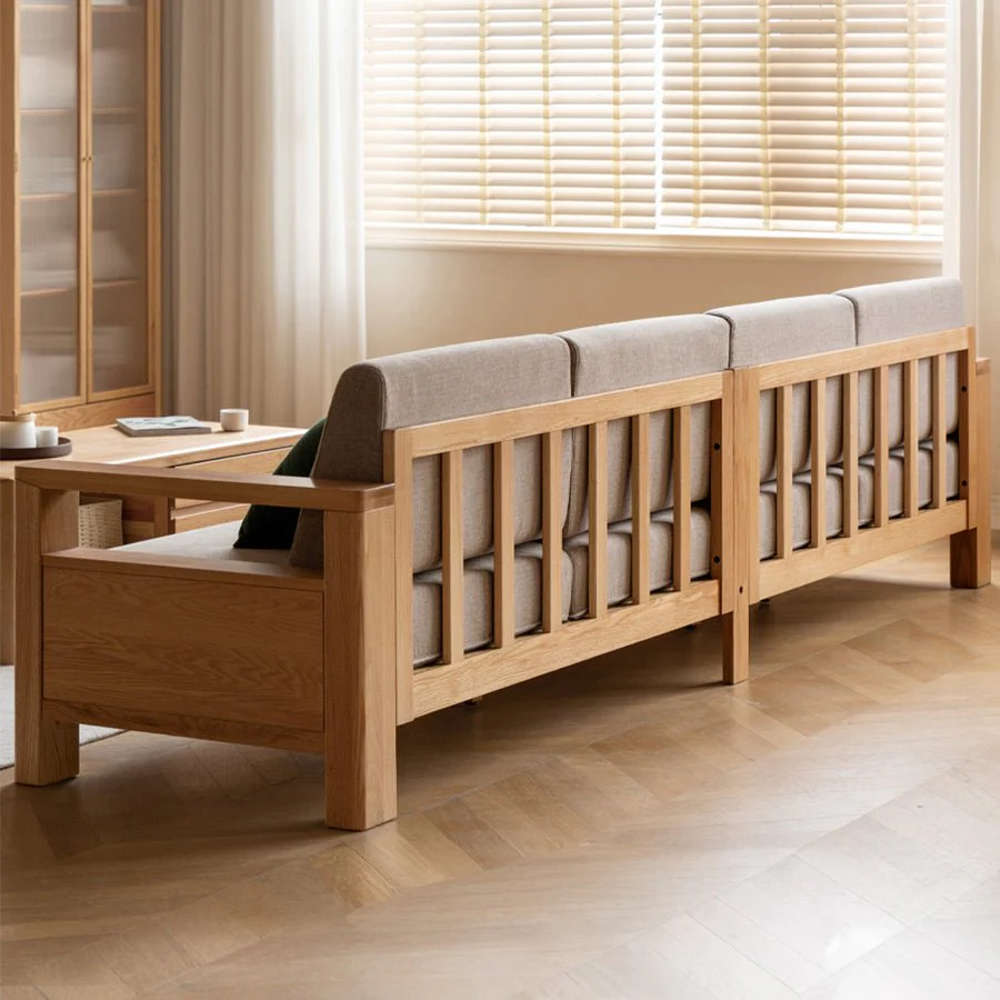 Andenes Natural Solid Oak Sofa - Image 4