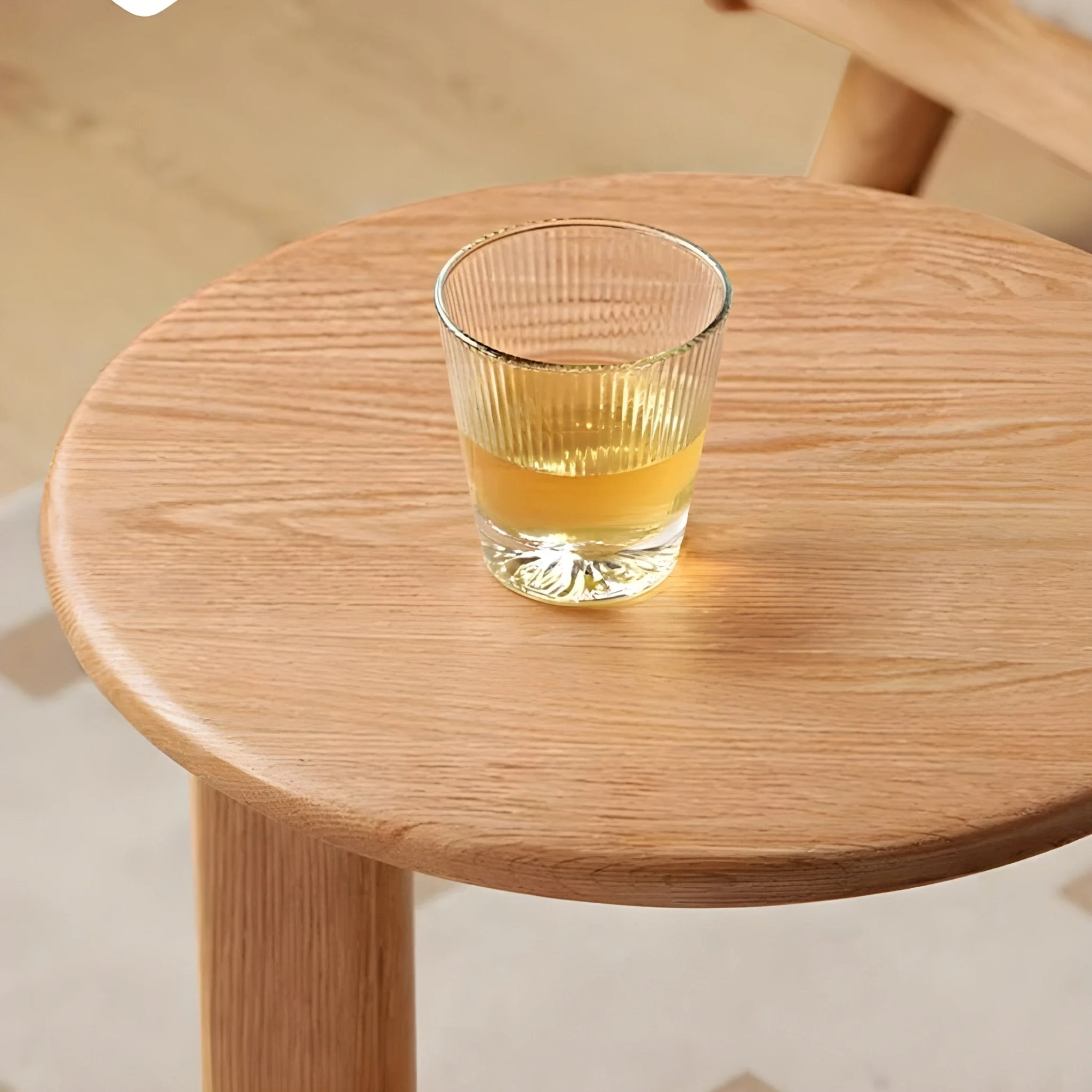 Anders Natural Solid Oak Coffee Table Set Design Two - Image 7