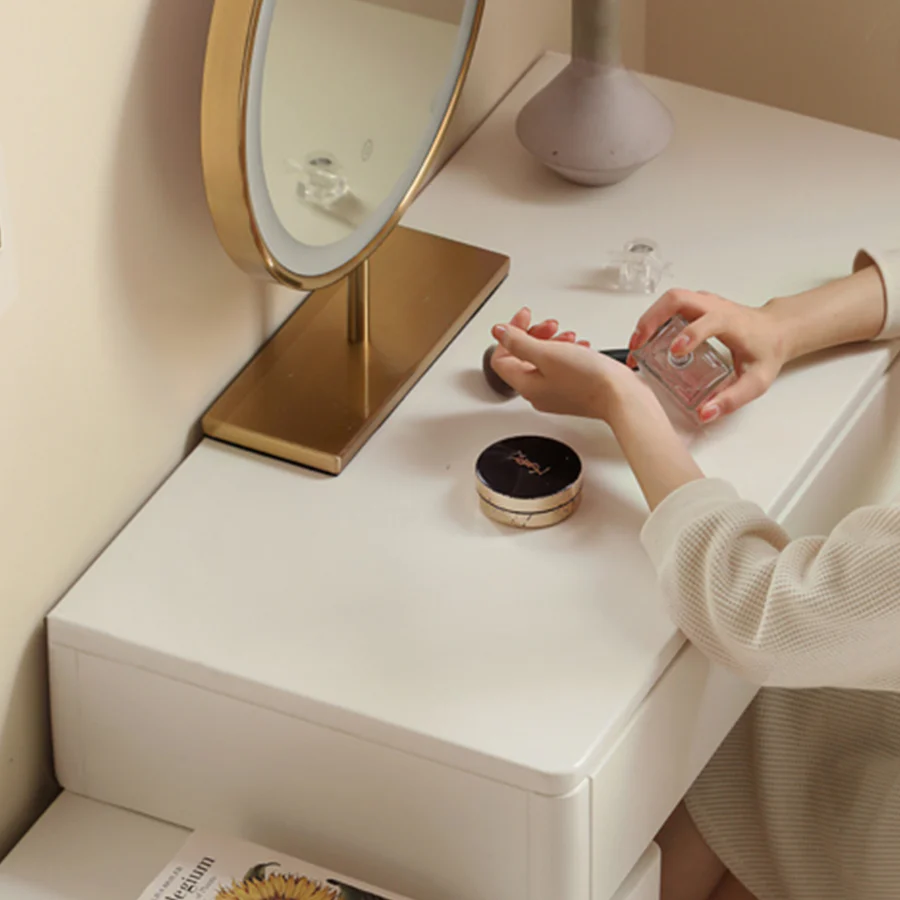 Annecy Solid Rubber Wood Dressing Table - Image 5
