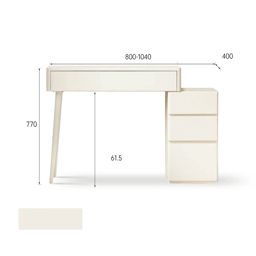 Annecy Solid Rubber Wood Dressing Table - Image 9