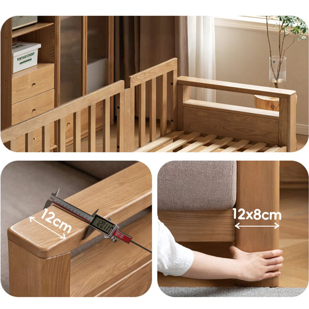 Antillo Natural Solid Ash Sofa - Image 11