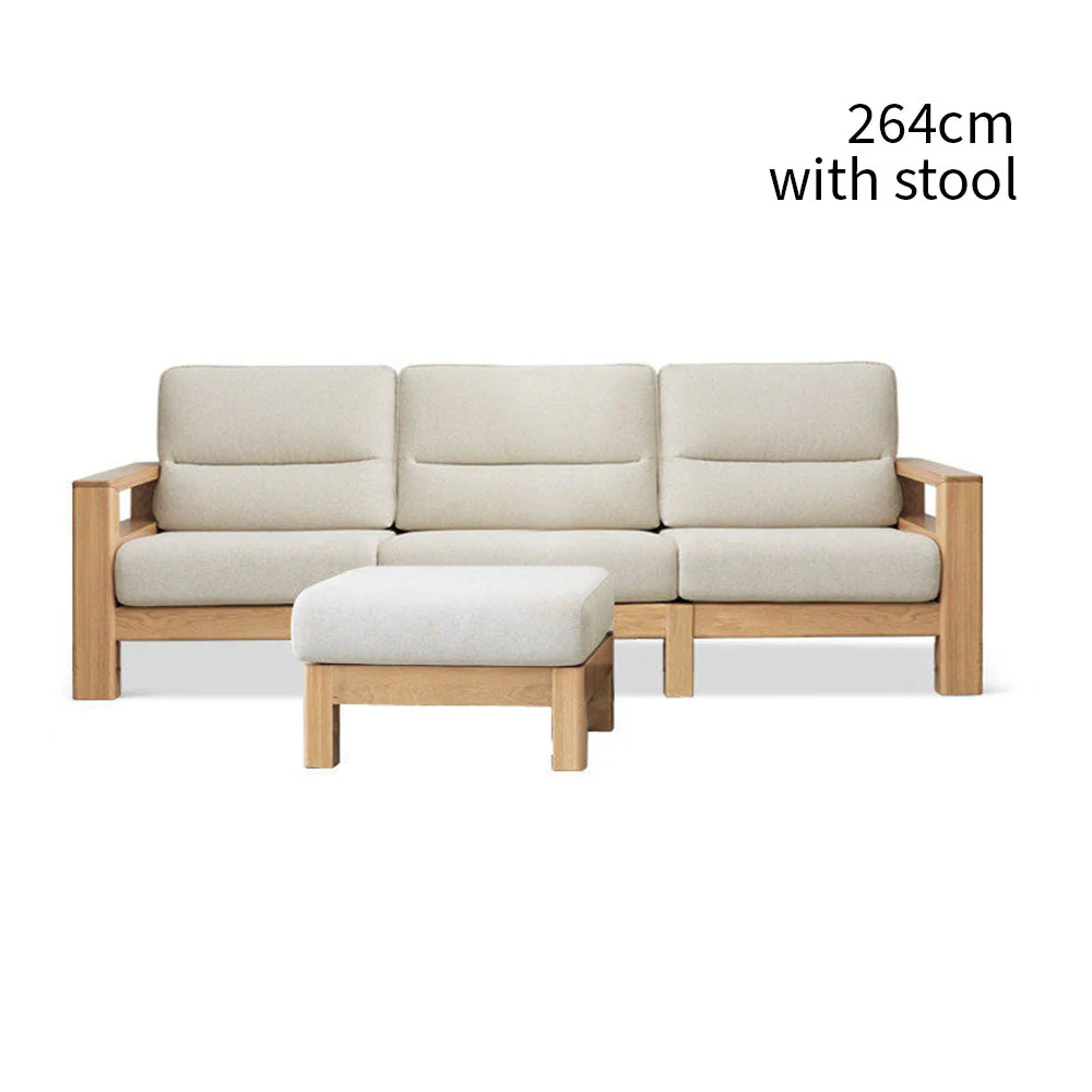Antillo Natural Solid Ash Sofa - Image 18