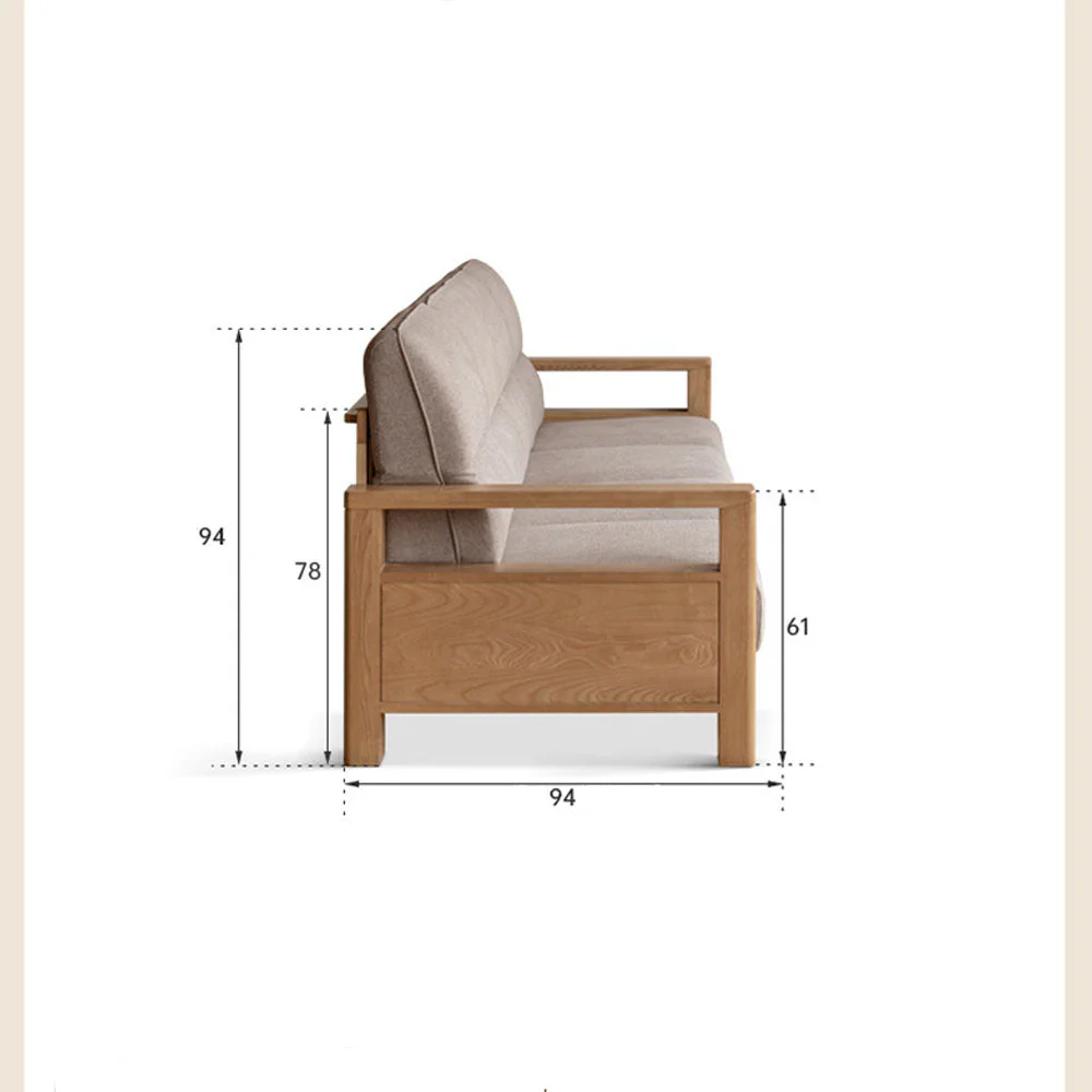 Antillo Natural Solid Ash Sofa - Image 28