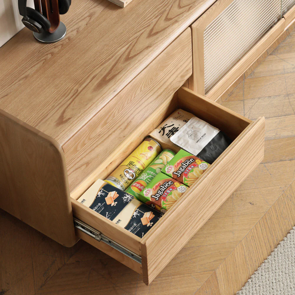 Ardea Natural Solid Ash Floor-Standing Entertainment Unit - Image 6