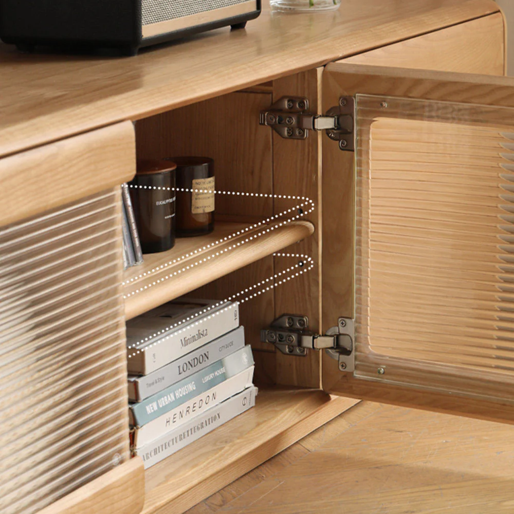 Ardea Natural Solid Ash Floor-Standing Entertainment Unit - Image 7