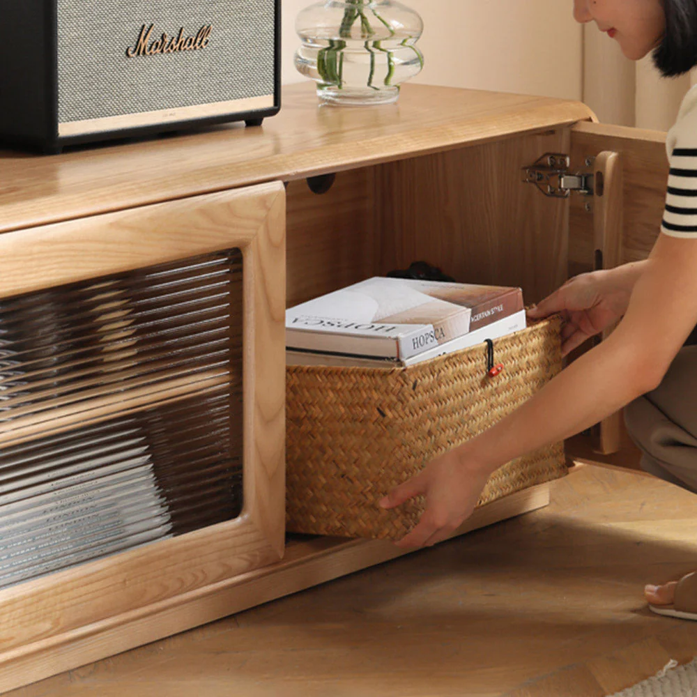 Ardea Natural Solid Ash Floor-Standing Entertainment Unit - Image 8