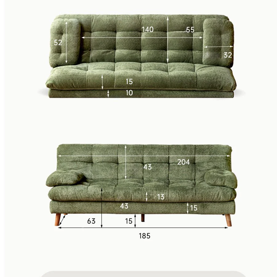 Arild Faux Shearling Sofa Bed - Image 7