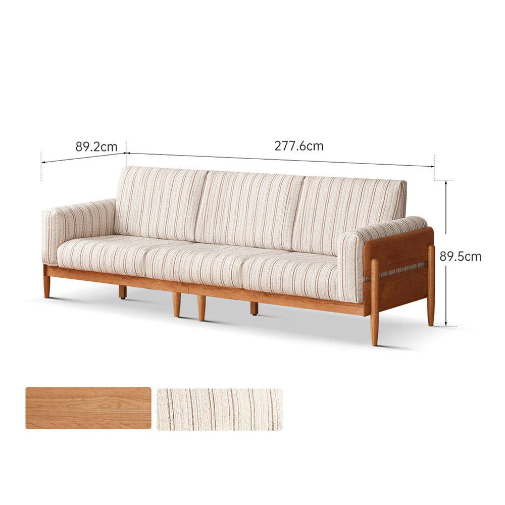 Arsoli Natural Solid Cherry Sofa - Image 13