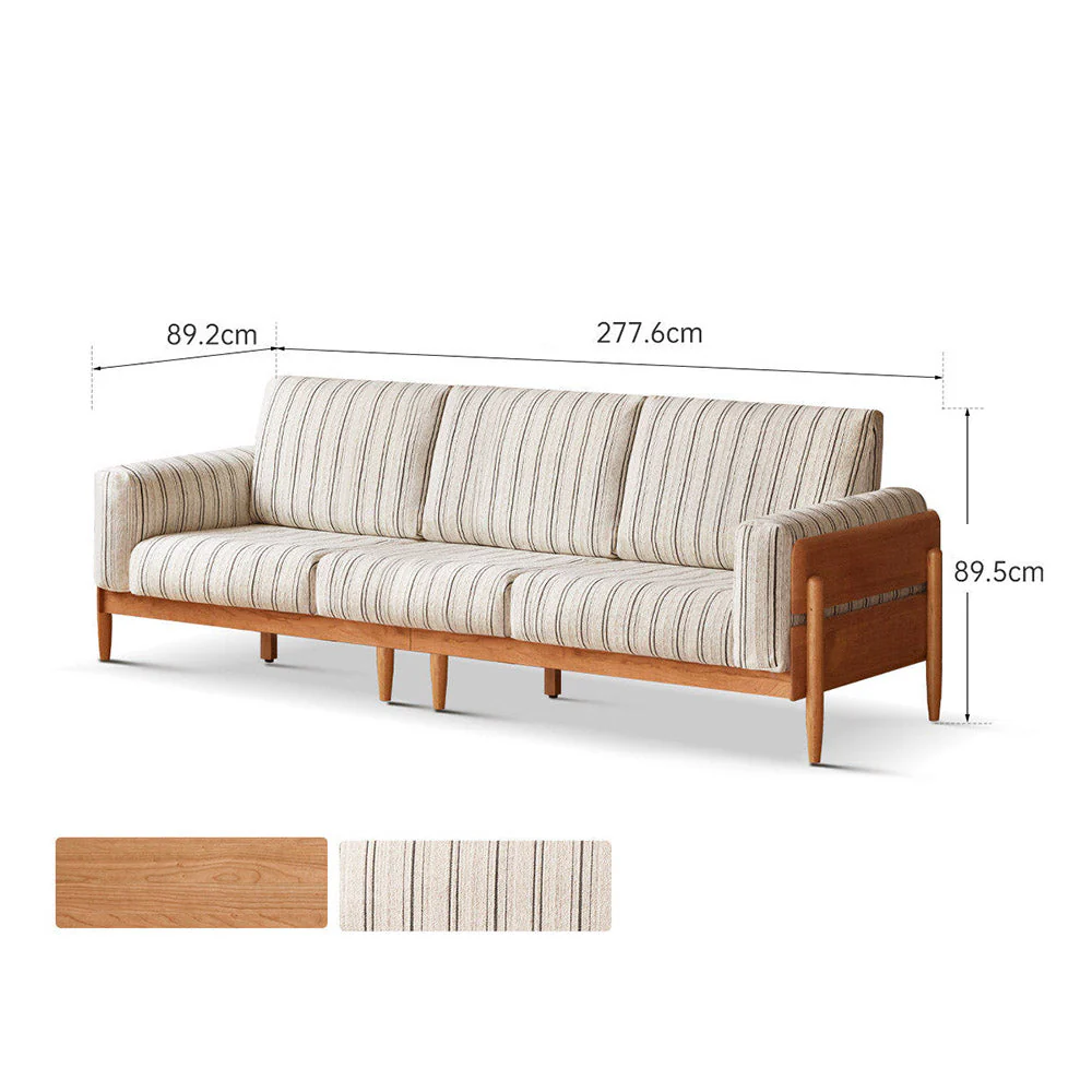 Arsoli Natural Solid Cherry Sofa - Image 16