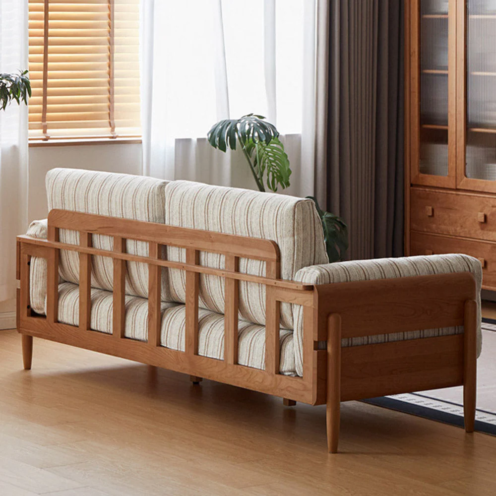Arsoli Natural Solid Cherry Sofa - Image 5
