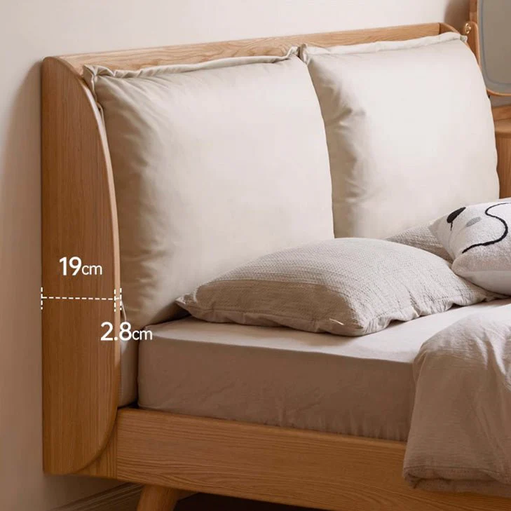 Arvika Natural Solid Oak Bed Frame - Image 6