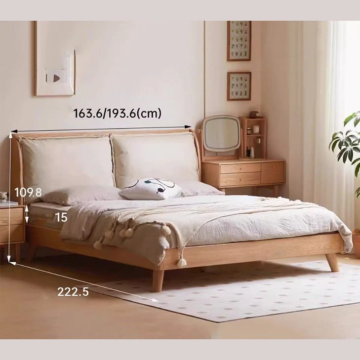 Arvika Natural Solid Oak Bed Frame - Image 8
