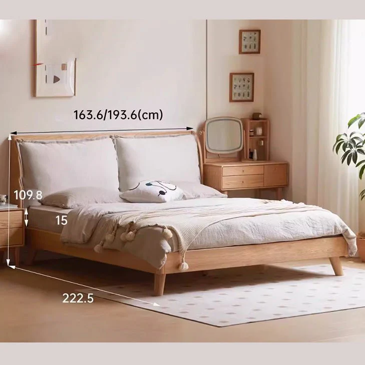 Arvika Natural Solid Oak Bed Frame - Image 9