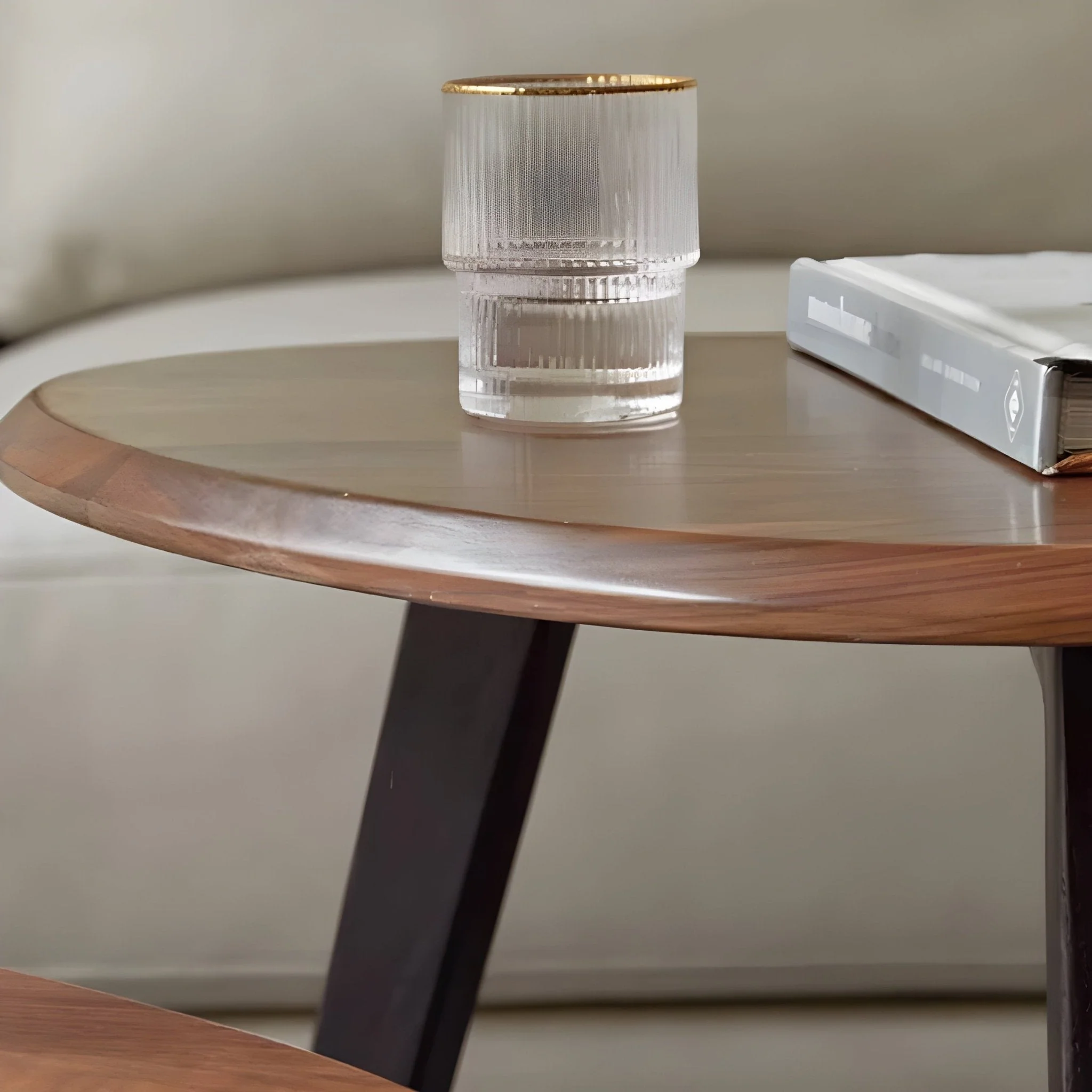 Augusta Solid Walnut Coffee Table Set - Image 6