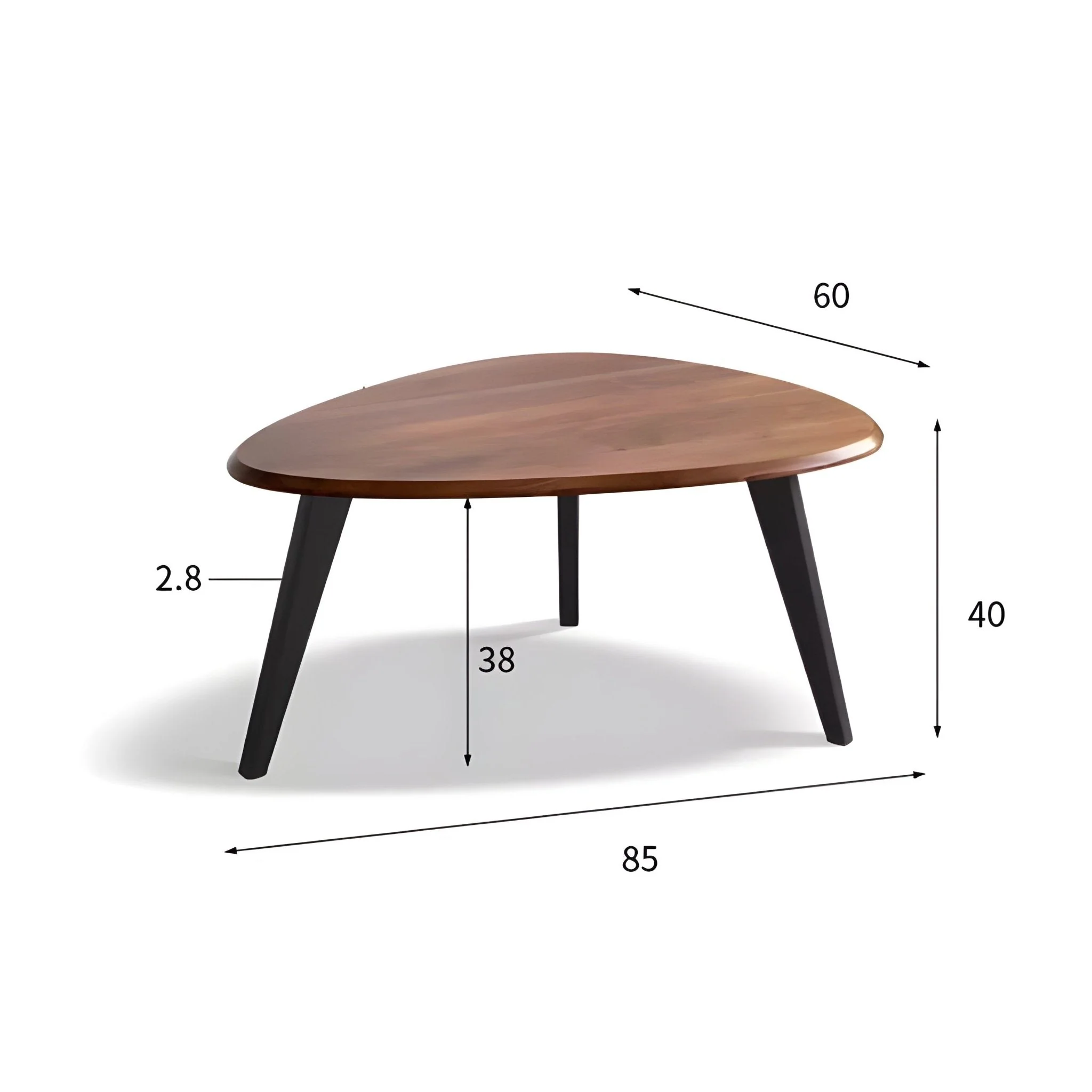Augusta Solid Walnut Coffee Table Set - Image 7