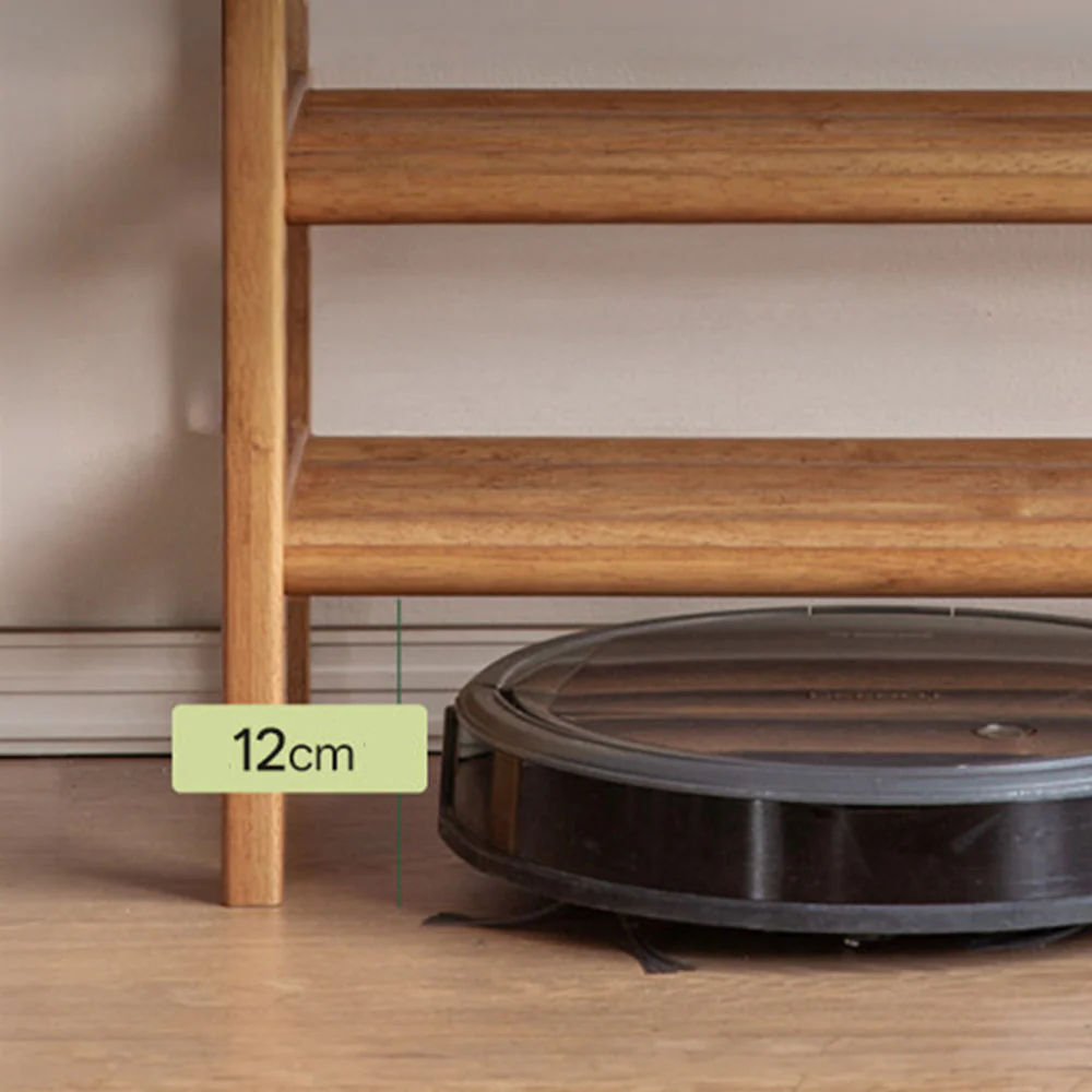 Avola Natural Solid Rubber Wood Shoe Rack with Hooks - Image 10