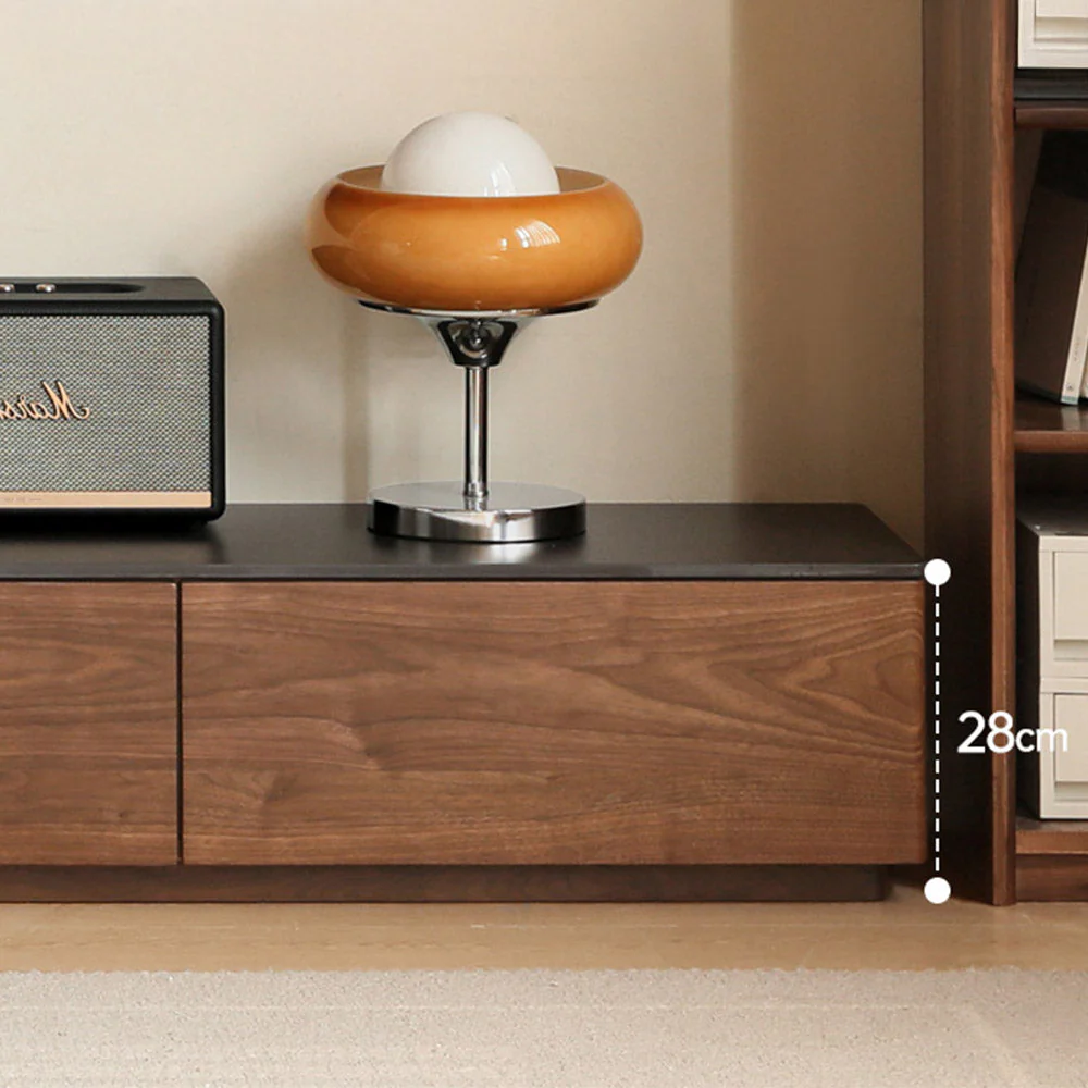 Bailey Natural Solid Walnut Floor Standing Entertainment Unit with Ceramic Top - Image 7
