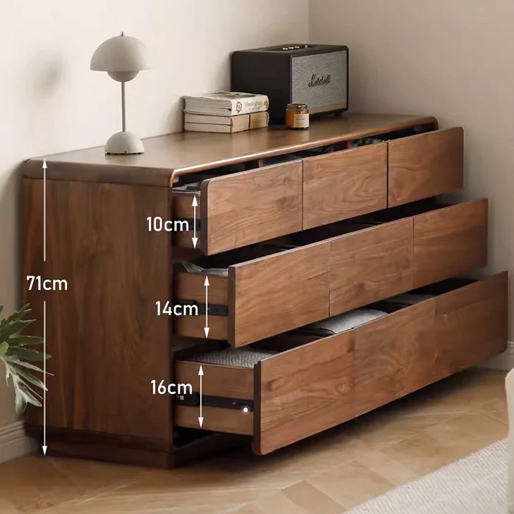 Baileys Solid Walnut Chest of Drawers - Image 8