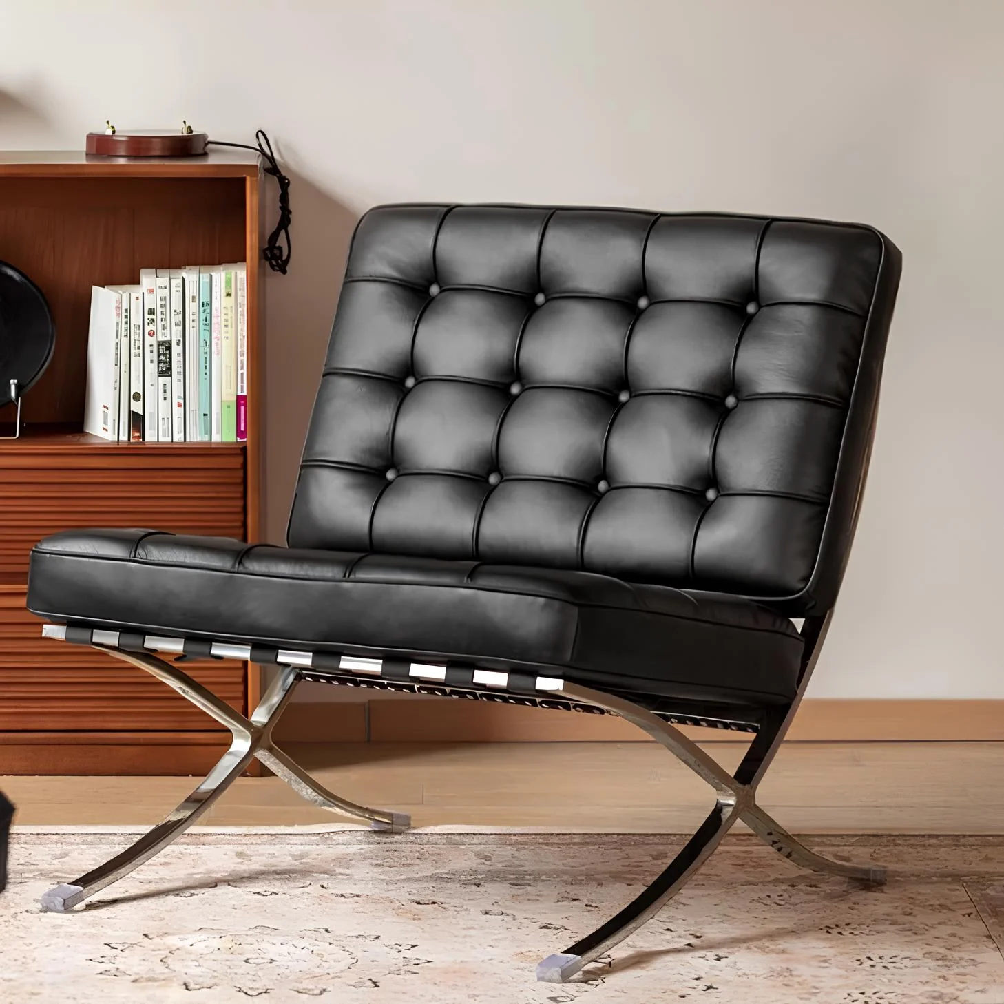 Bergdala Genuine Leather Leisure Chair - Image 3