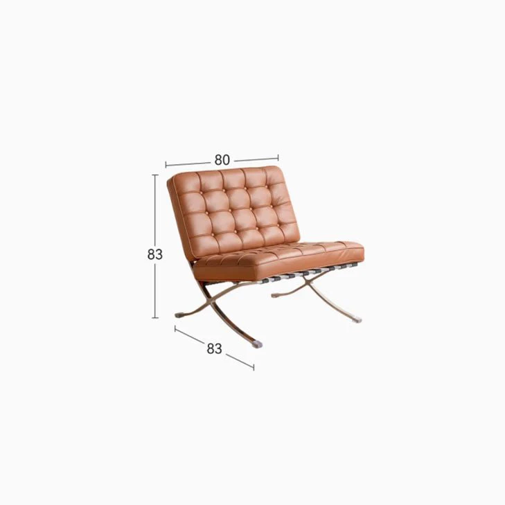 Bergdala Genuine Leather Leisure Chair - Image 7