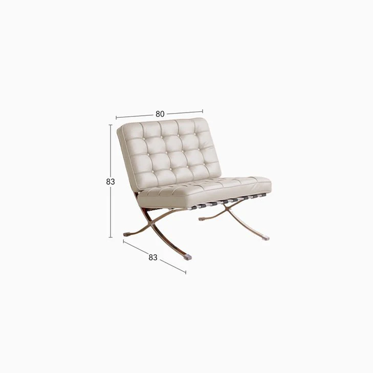 Bergdala Genuine Leather Leisure Chair - Image 8