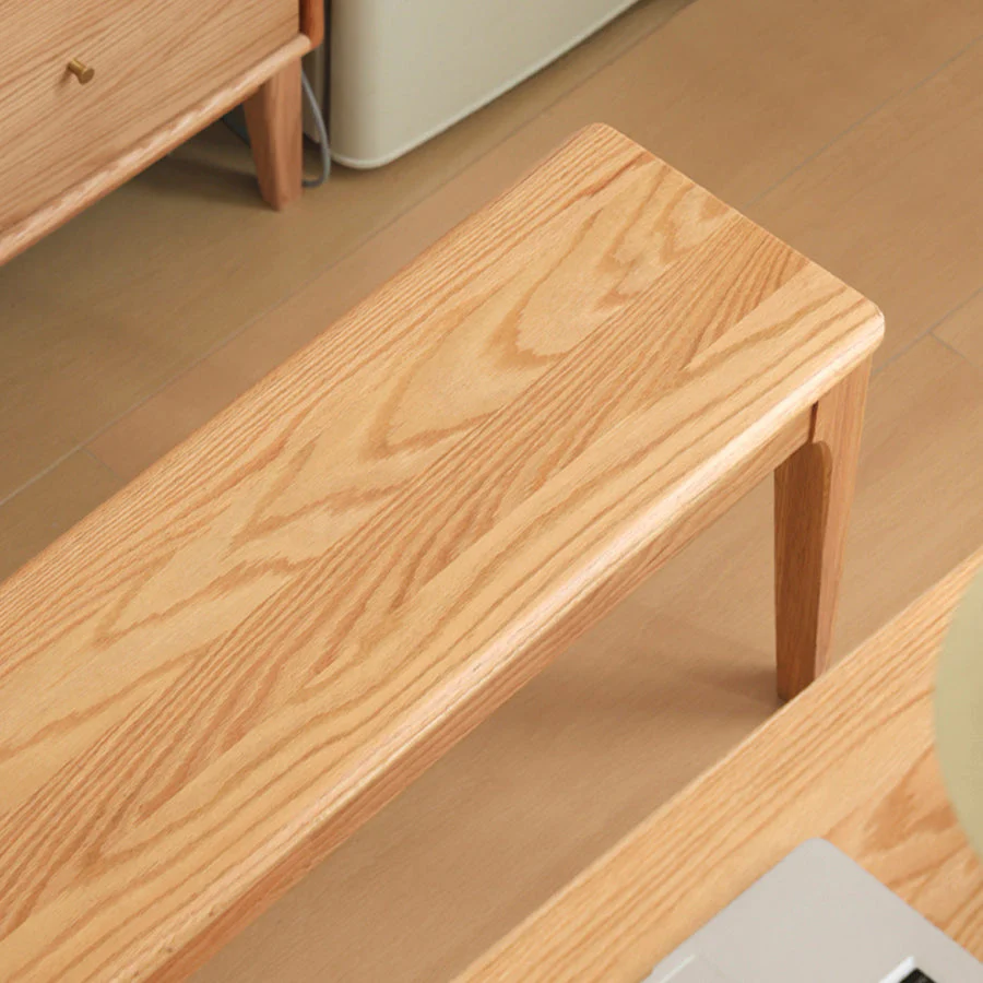 Seattle Natural Solid Oak Bench - Image 3