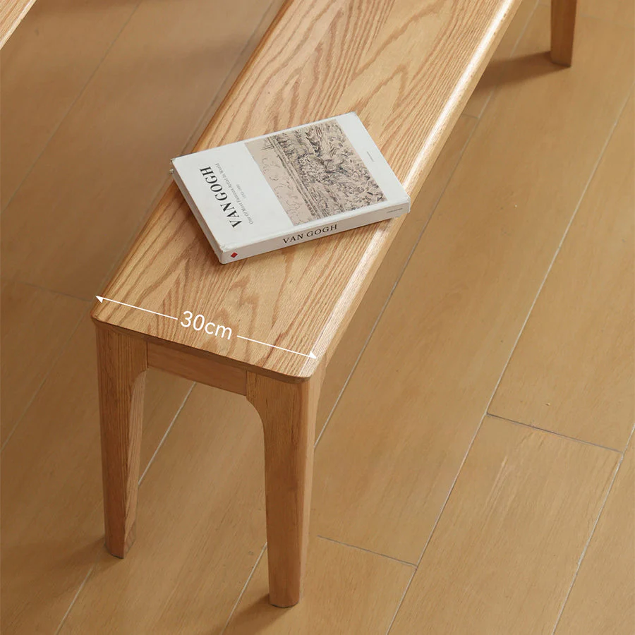 Seattle Natural Solid Oak Bench - Image 4