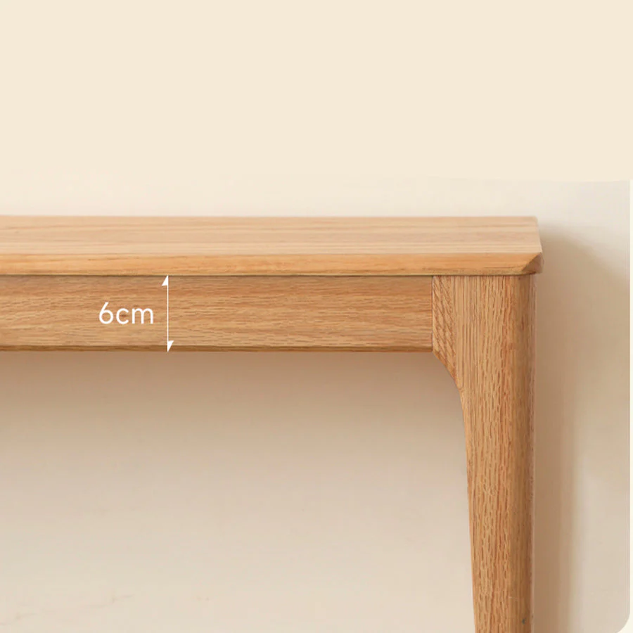 Seattle Natural Solid Oak Bench - Image 5