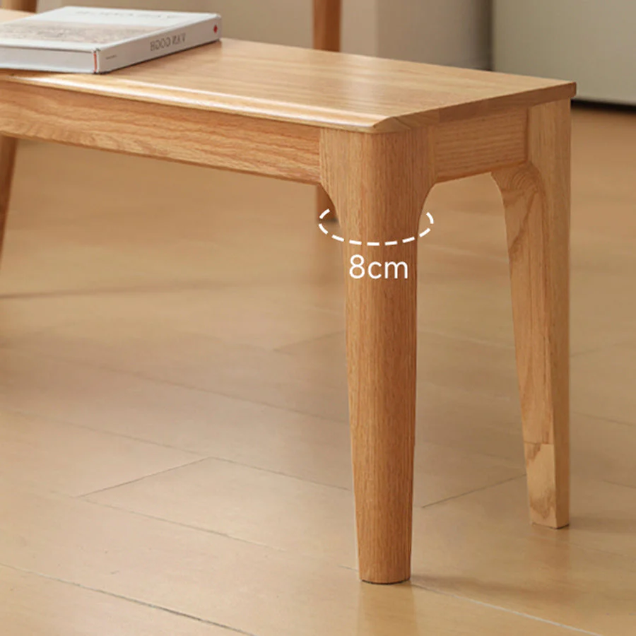 Seattle Natural Solid Oak Bench - Image 6