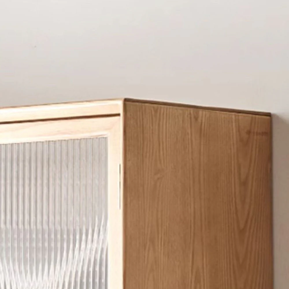 Beverley Natural Solid Ash Display Bookcase - Image 5