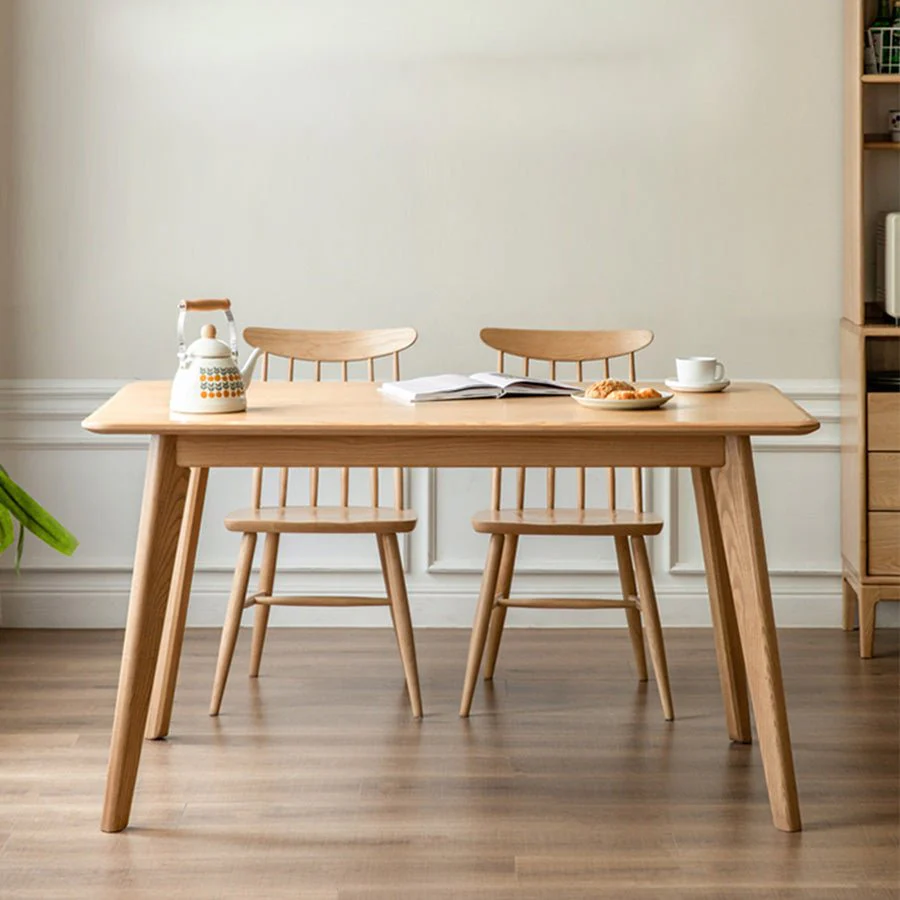 Bremen Natural Solid Ash Dining Table - Image 2
