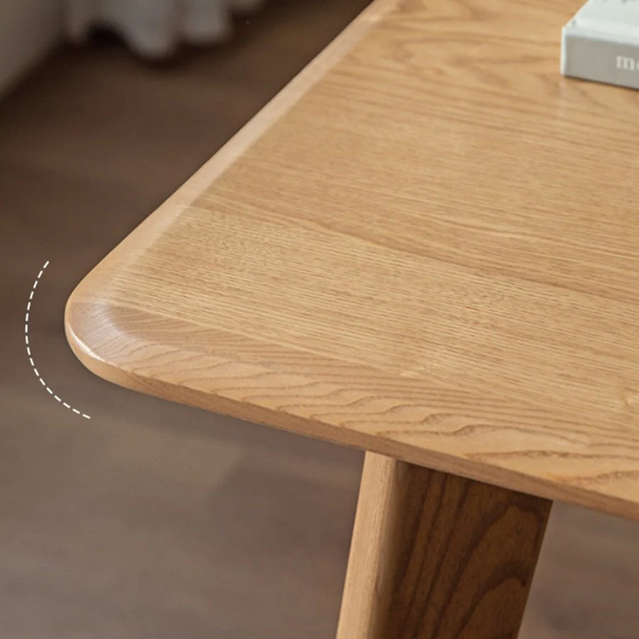 Bremen Natural Solid Ash Dining Table - Image 6