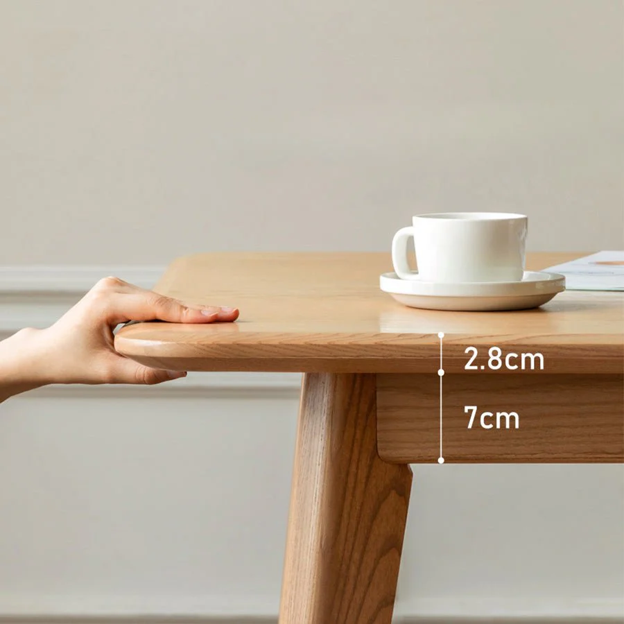 Bremen Natural Solid Ash Dining Table - Image 7