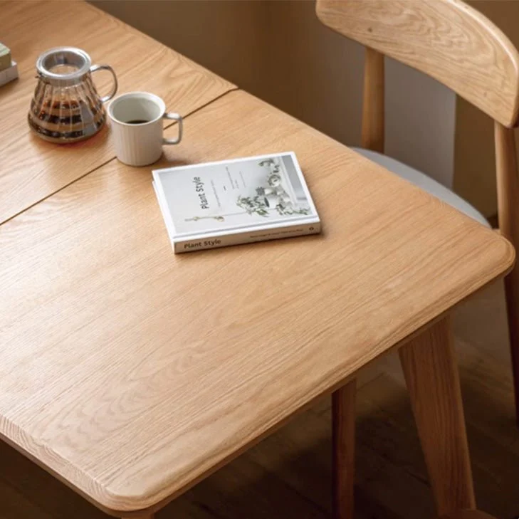 Bremen Natural Solid Oak Extending Dining Table - Image 6