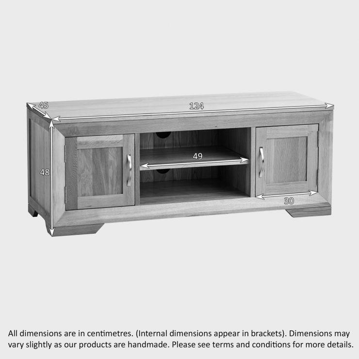Chamfer Solid Oak 2 Doors TV Unit - Image 6