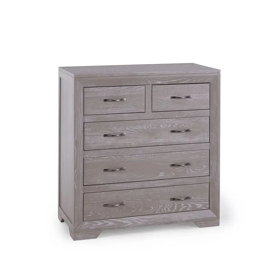 Chamfer Solid Oak 2 over 3 Chest of Drawers - Image 7