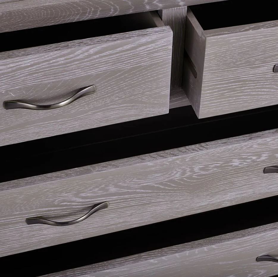 Chamfer Solid Oak 2 over 3 Chest of Drawers - Image 9
