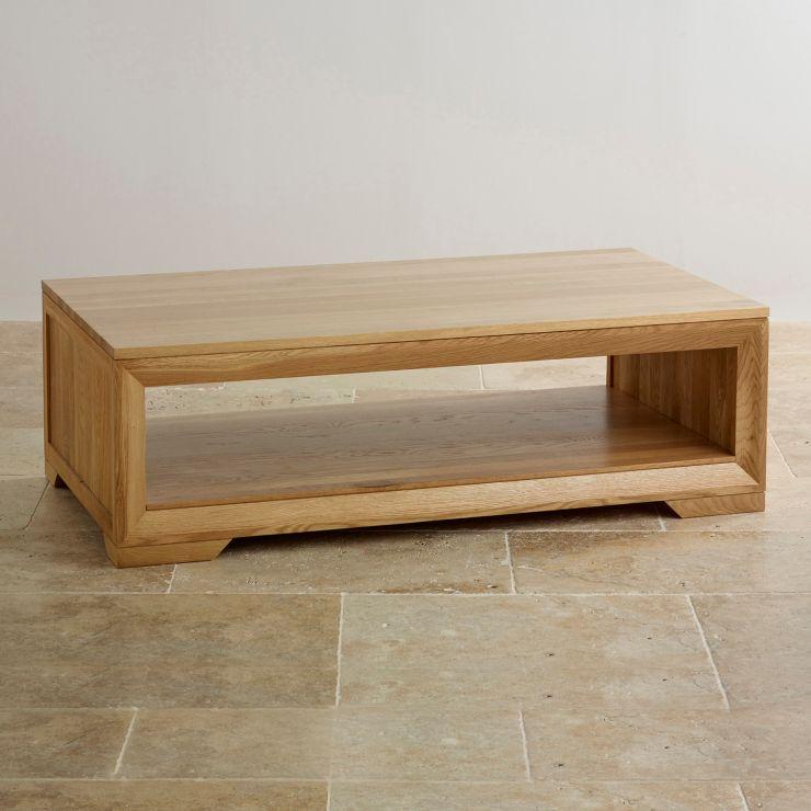 Chamfer Solid Oak Coffee Table - Image 3