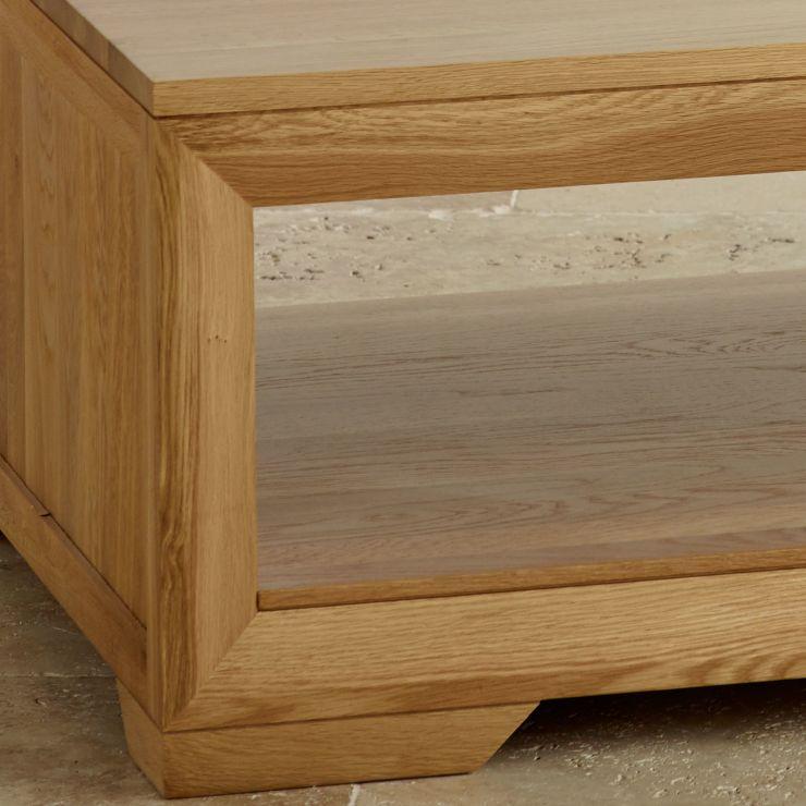 Chamfer Solid Oak Coffee Table - Image 5