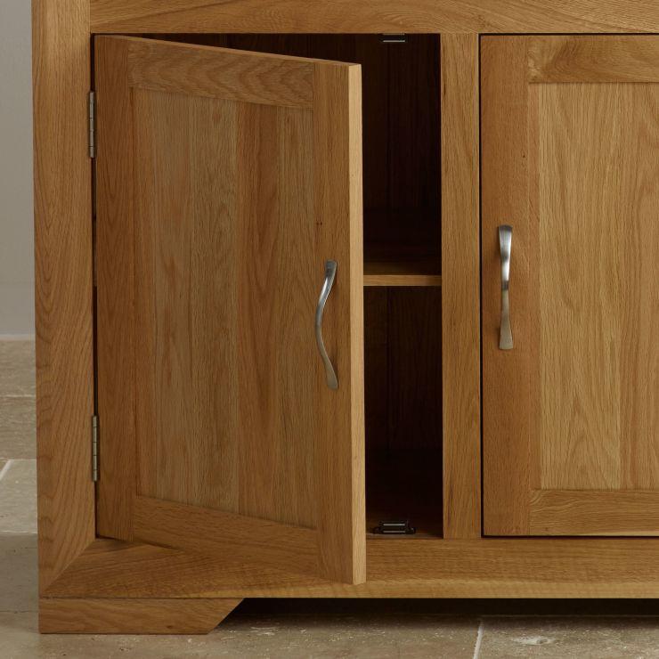 Chamfer Solid Oak Large Sideboard with Hutch Dresser - Image 4