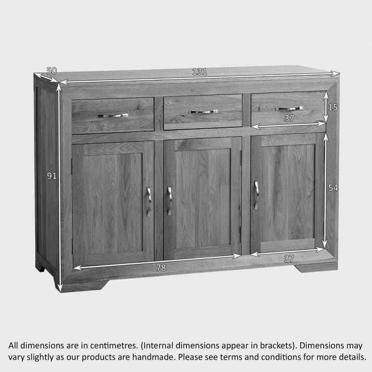 Chamfer Solid Oak Large Sideboard with Hutch Dresser - Image 7