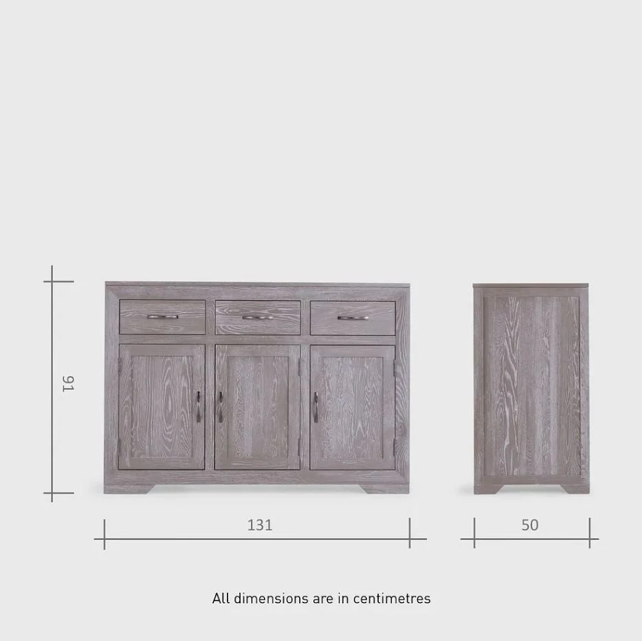 Chamfer Solid Oak Large Sideboard with Hutch Dresser - Image 8